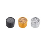 Champ High Leaf Skull & Dollar Metal Grinder 4 Parts 63mm - Χονδρική